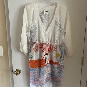 Beautiful anthropology beach coverup